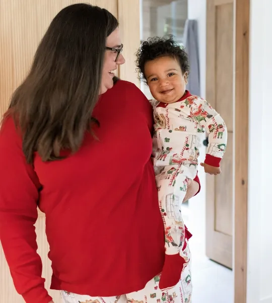 Guide My Sleigh Matching Organic Cotton Pajamas
