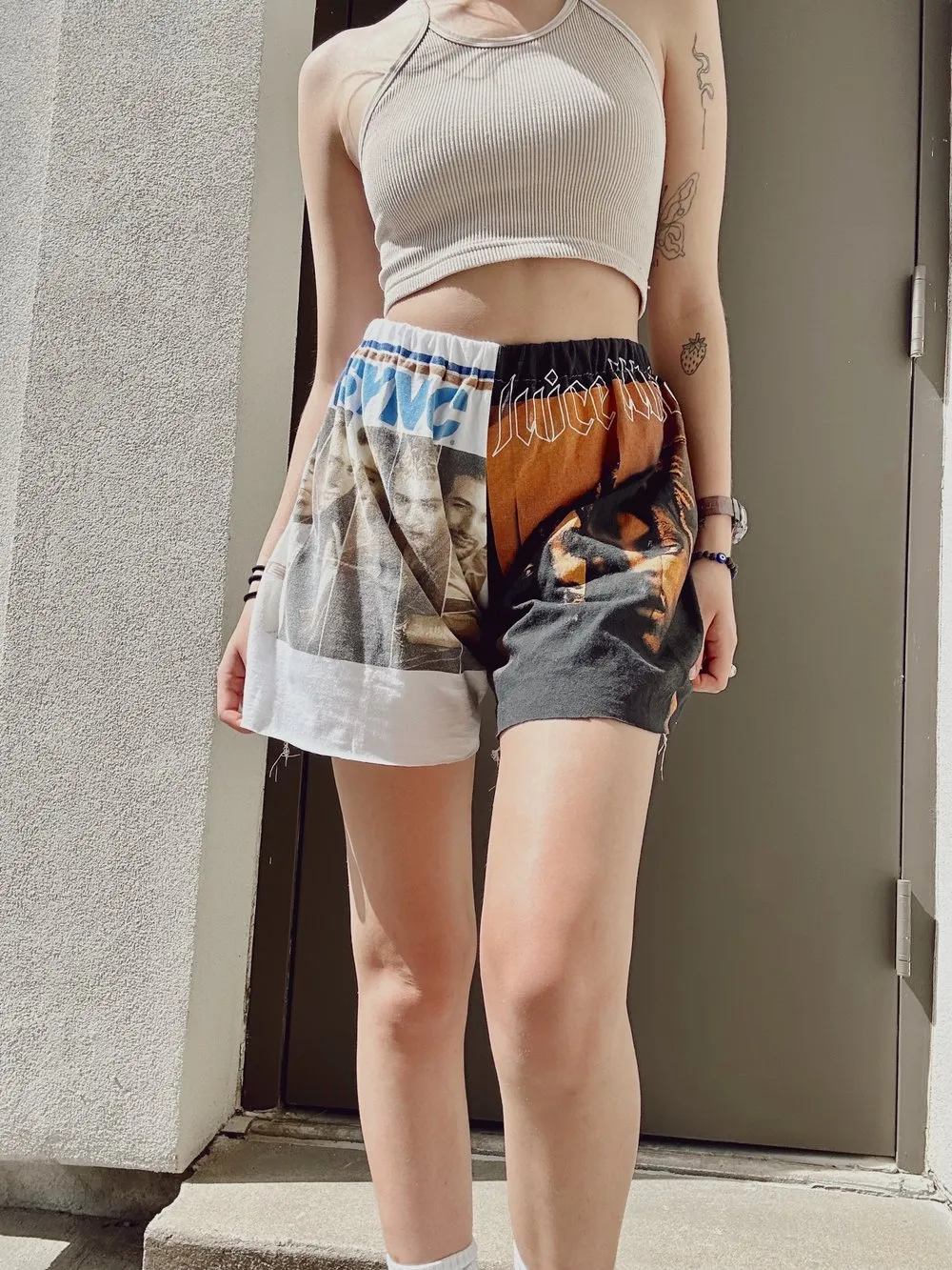 JUICE WRLD BAND TEE SHORTS