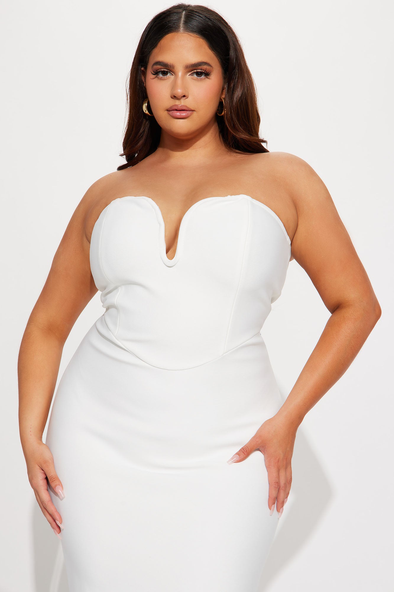 Lilah Bandage Maxi Dress - White