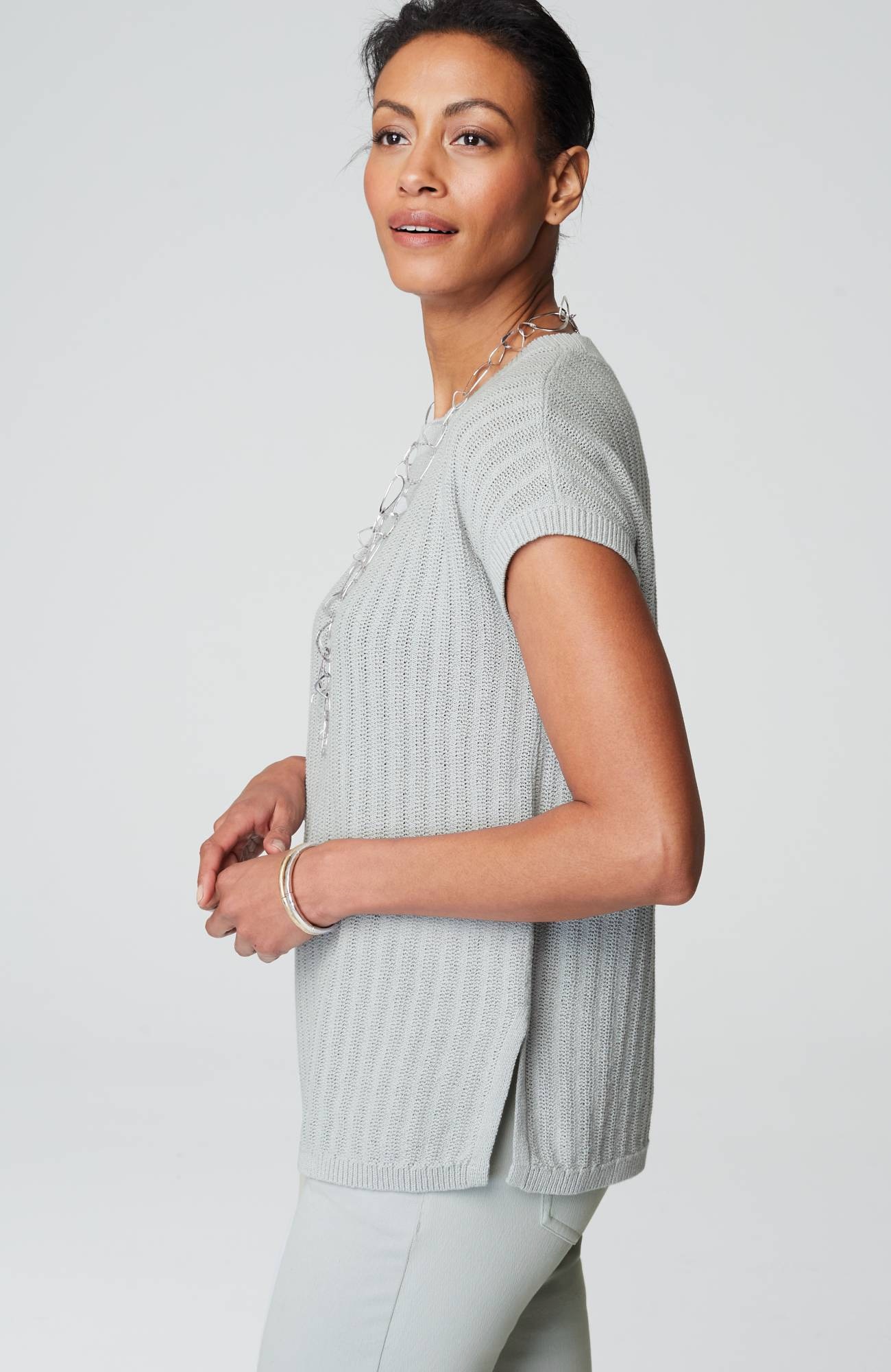 wearever lightweight textured pullover