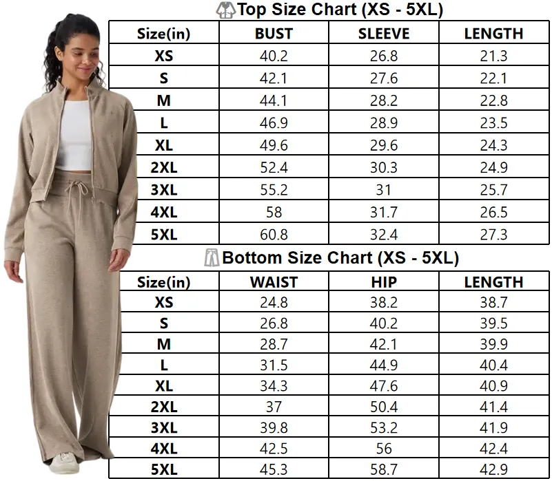 Stand-up collar jacket + wide-leg pants