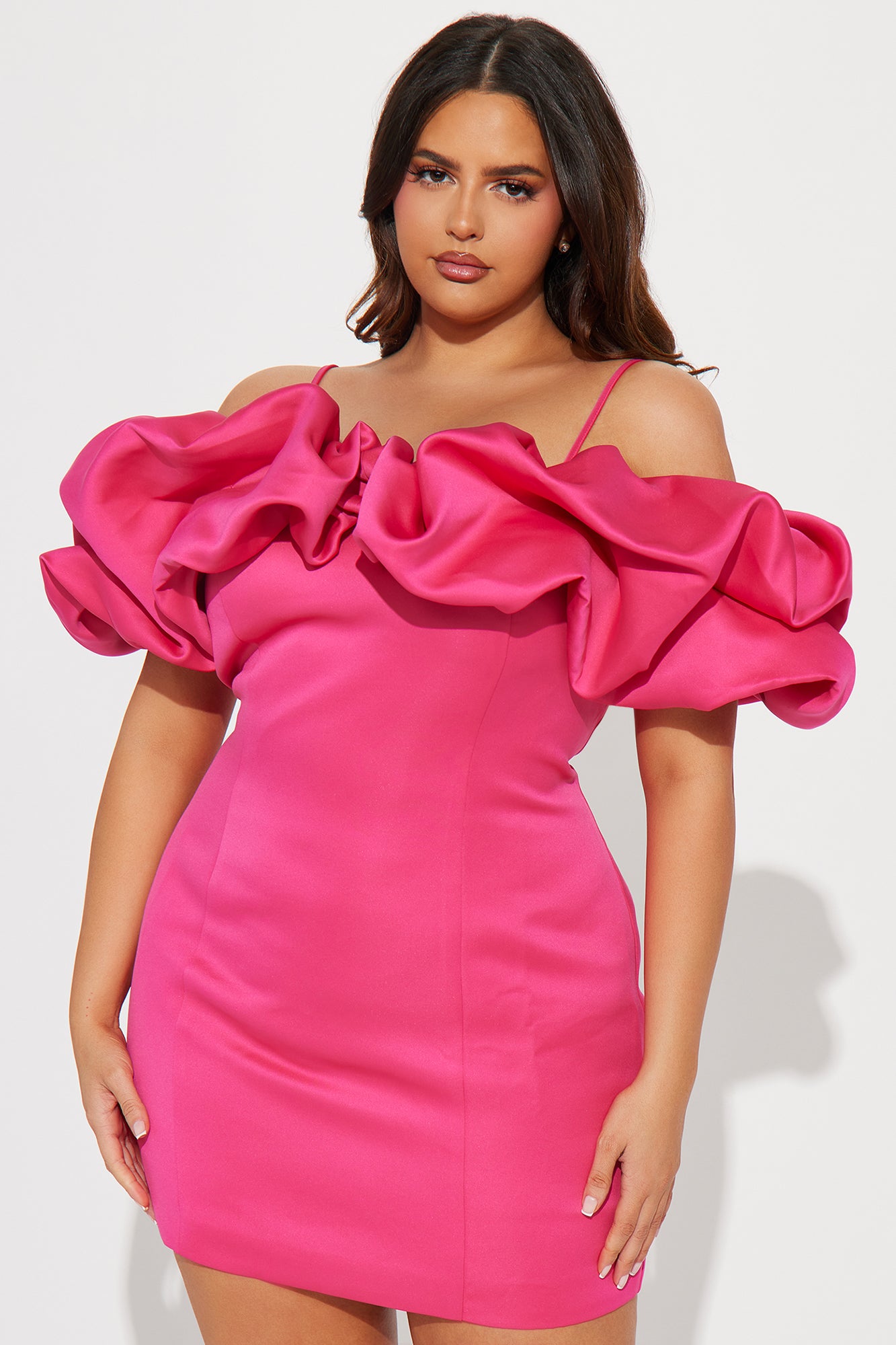 Lola Mini Dress - Hot Pink