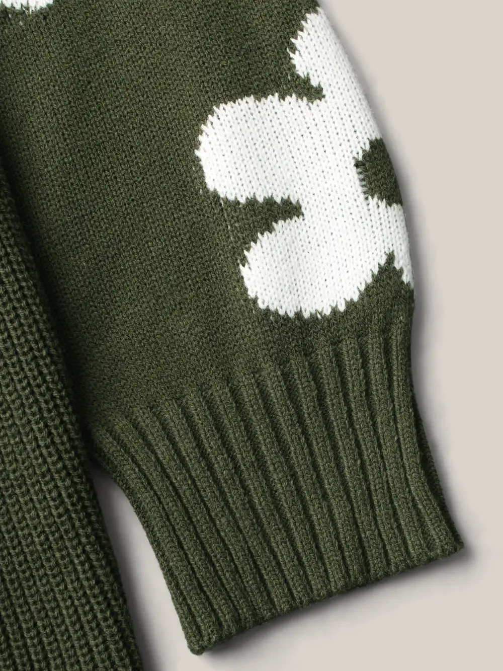 Floral Patch Jacquard Cinched Waist Pullover