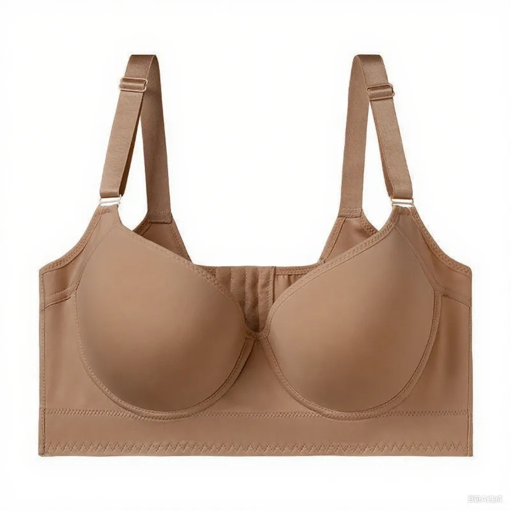 New-Plus size girls' bra, comfortable, slimming and anti-sagging