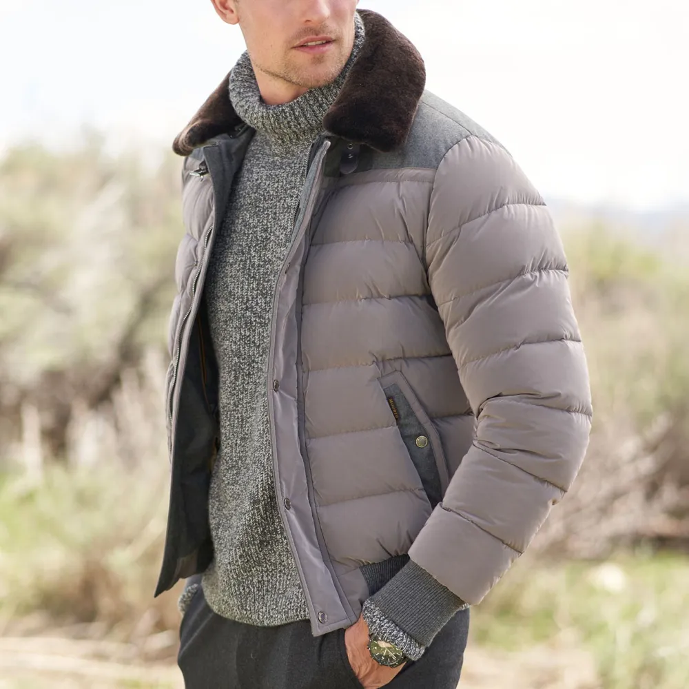 Alpine Nylon Bomber Thermal Jacket