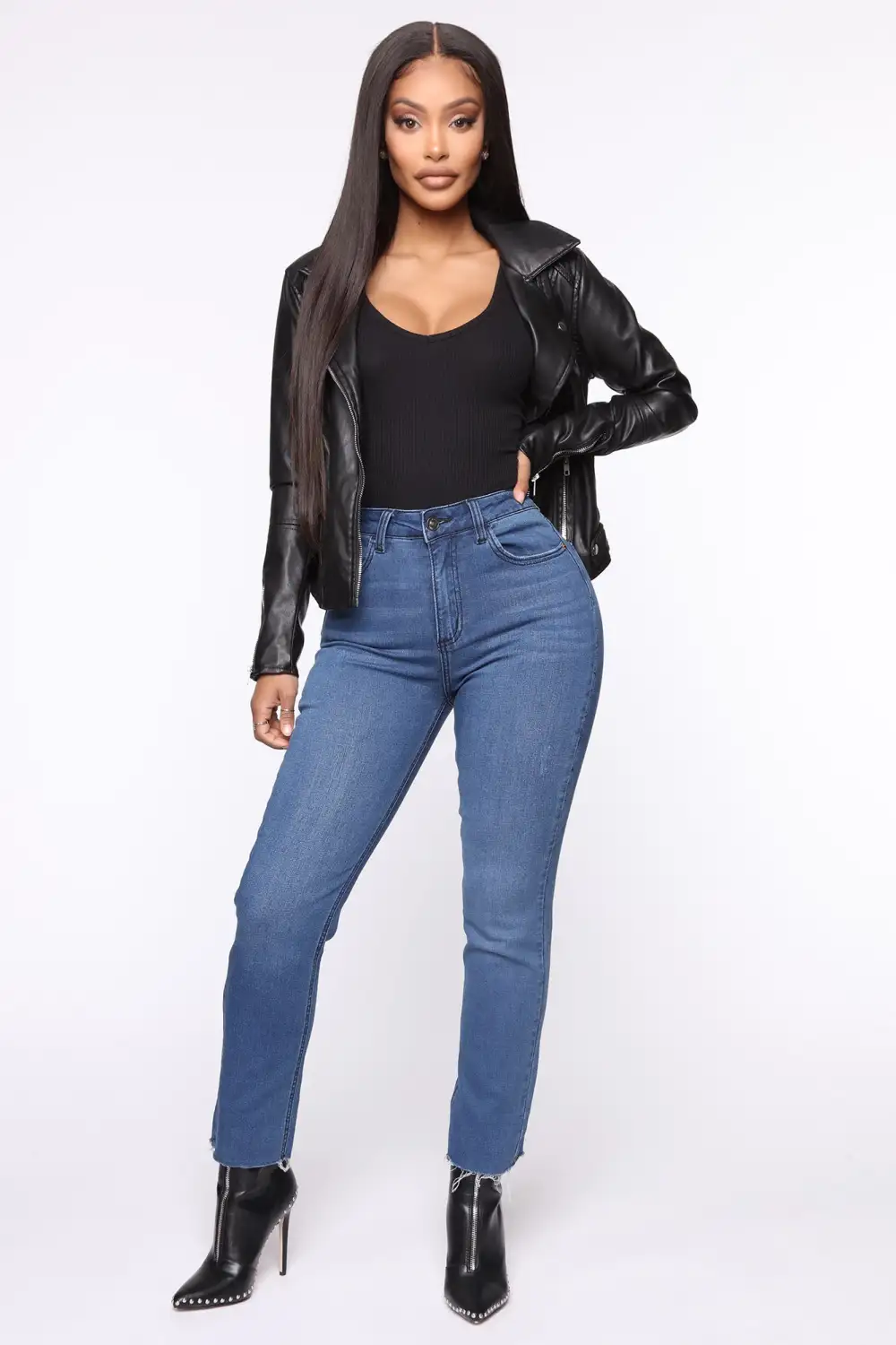 Never Average Moto Jacket - Black