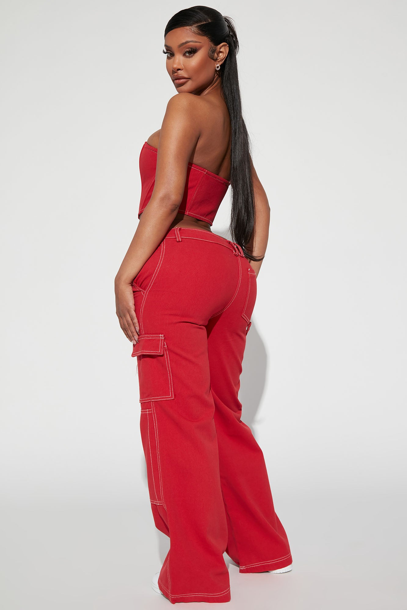 Jessie Pant Set - Red