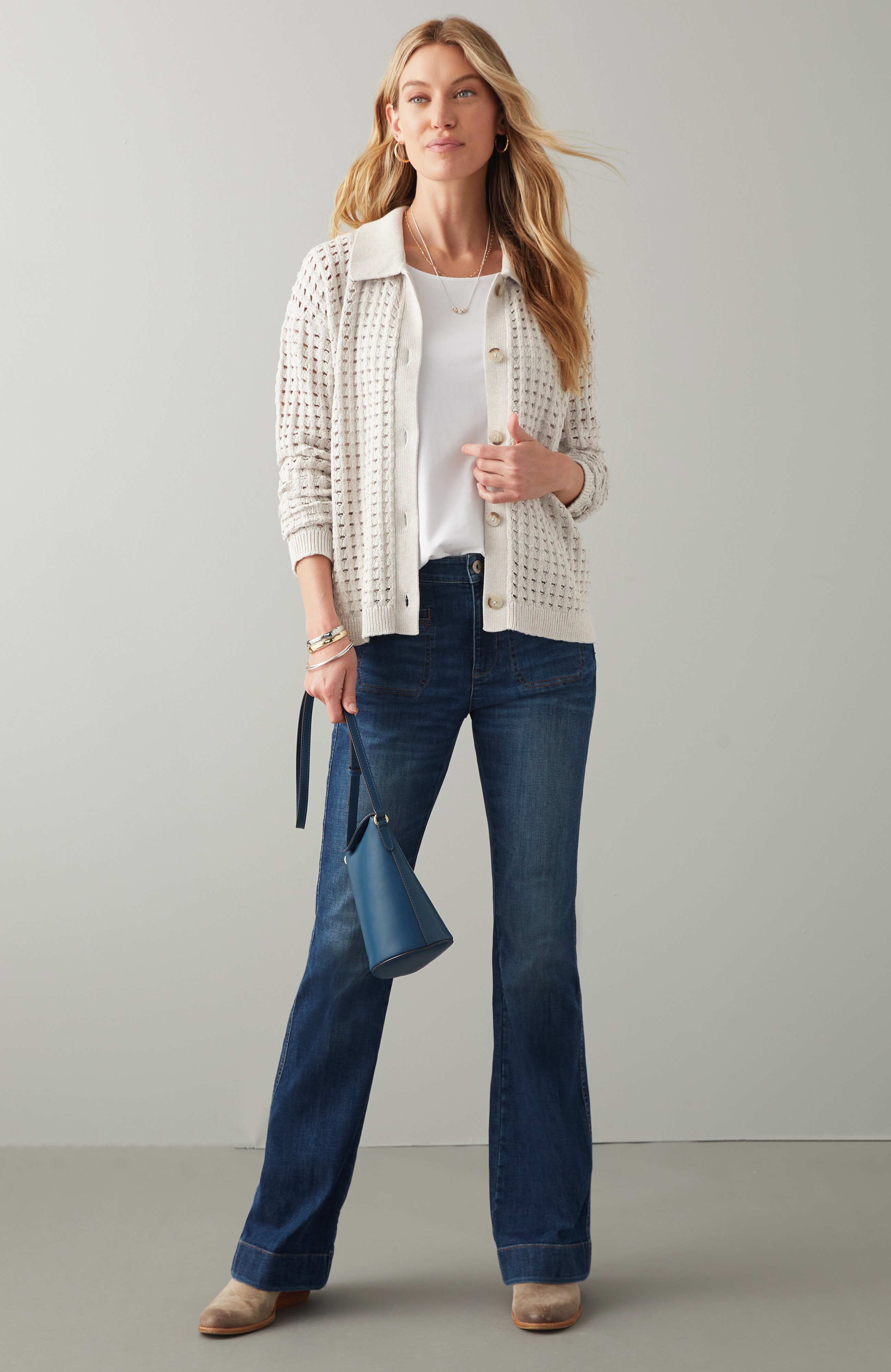 Open-Texture Cardi