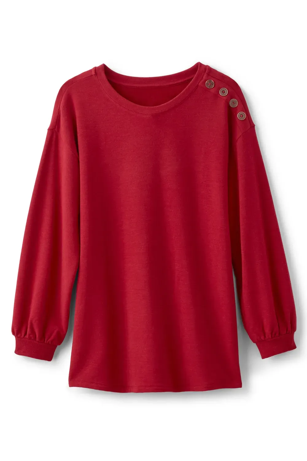 Siesta Soft Button Shoulder Tunic