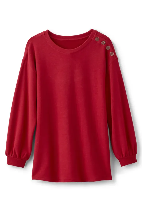 Siesta Soft Button Shoulder Tunic