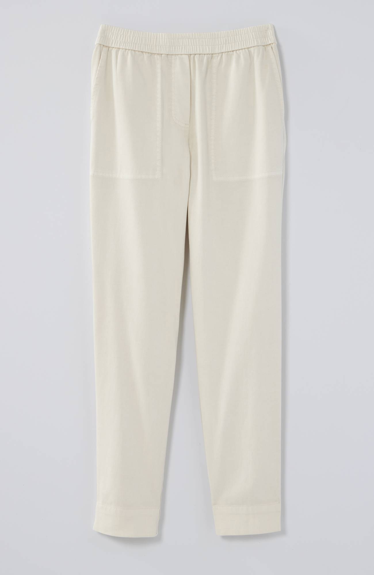 slim-leg twill cargo pants