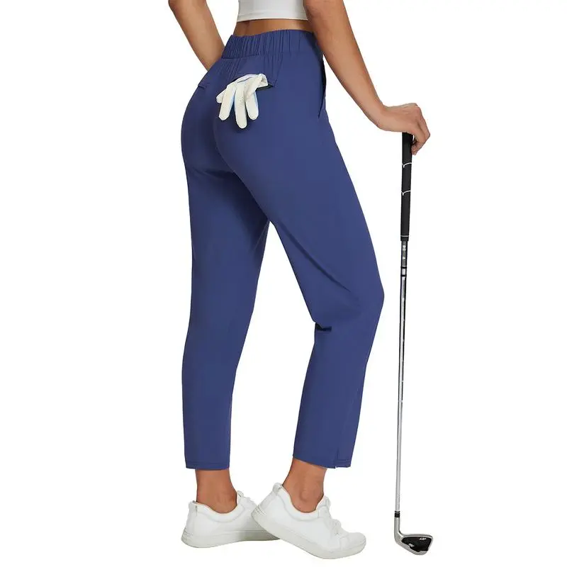 Women's Lightweight Travel Pants – 26''/27'' Ankle Stretch Pants with Zipper Pockets, UPF50