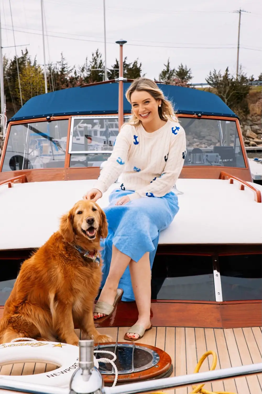 Anchors Aweigh Cable Knit Sweater
