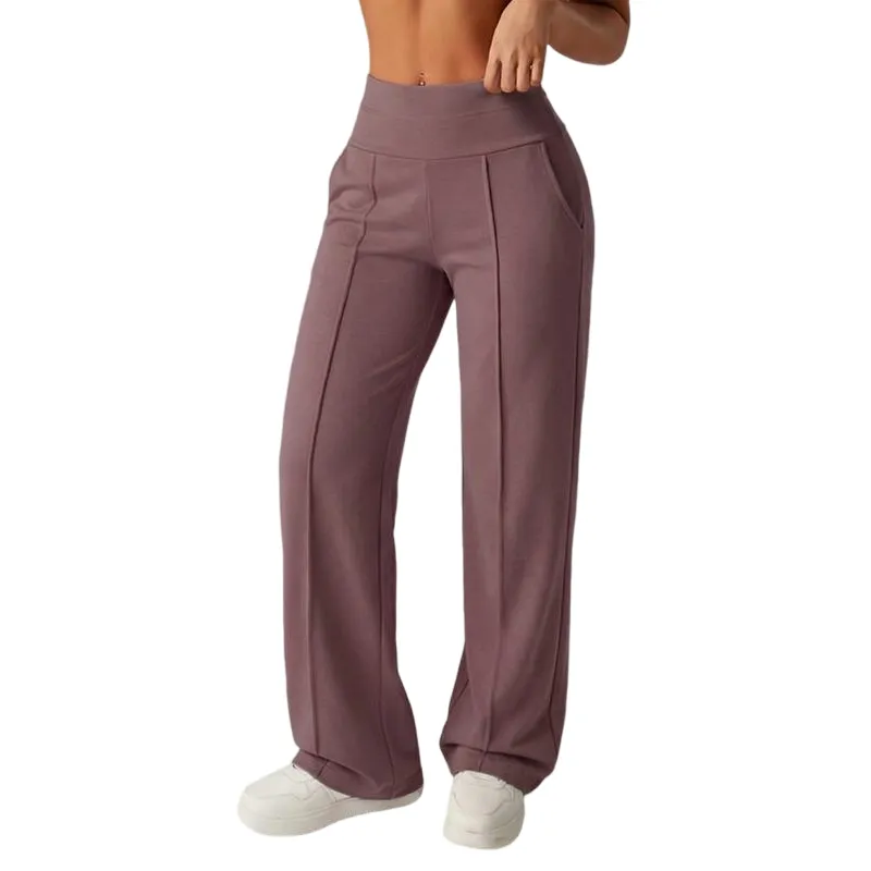 Women's Plain Loose Straight Leg Pants