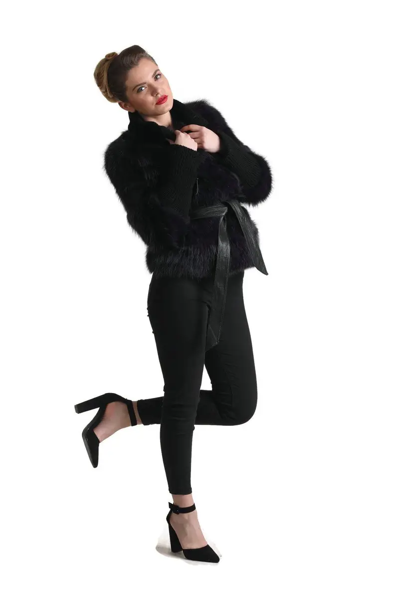 Fox fur Coat Sleeves