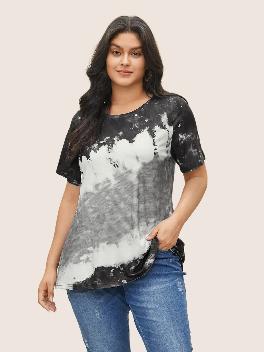 Tie Dye Round Neck T-shirt