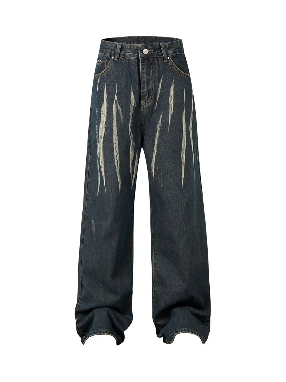 High Street Hip Hop Hand-painted Spray-painted Jeans