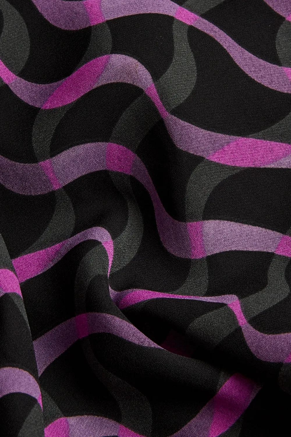 Evans Black & Purple Swirl Print Shirt Dress