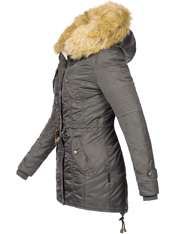 Warm Ladies Winter Jacket Teddy Fur Winter Coat Parka