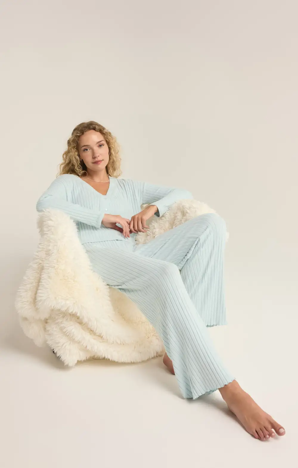 Dawn Smocked Rib Pant