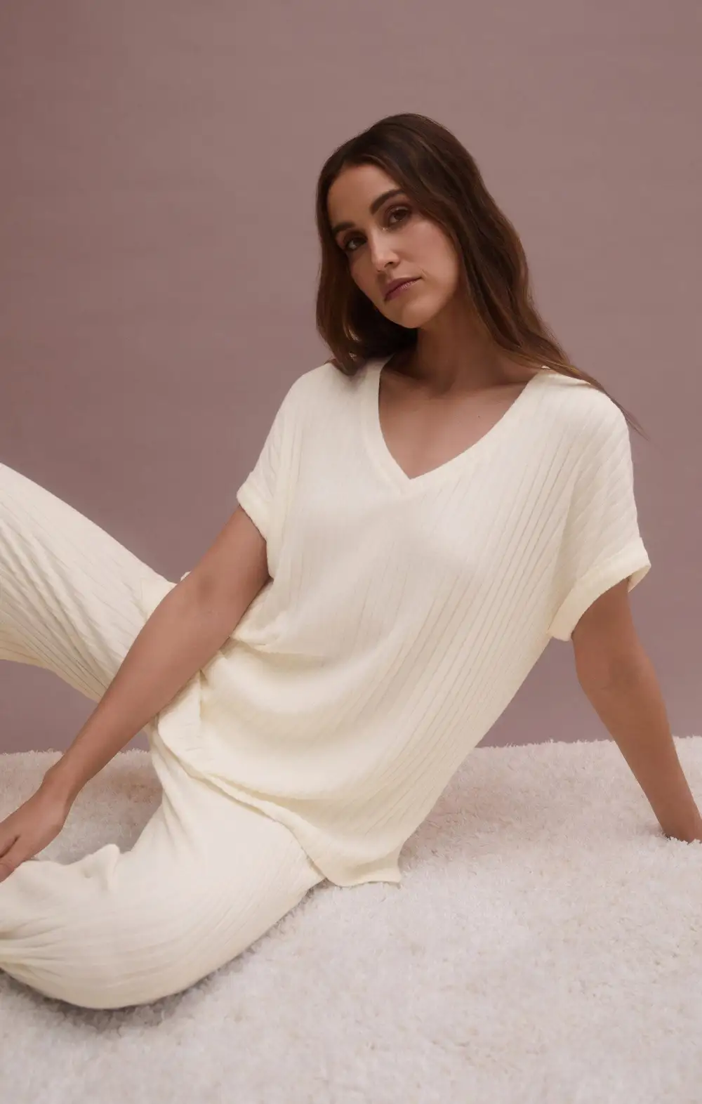 Dawn Smocked Rib Pant