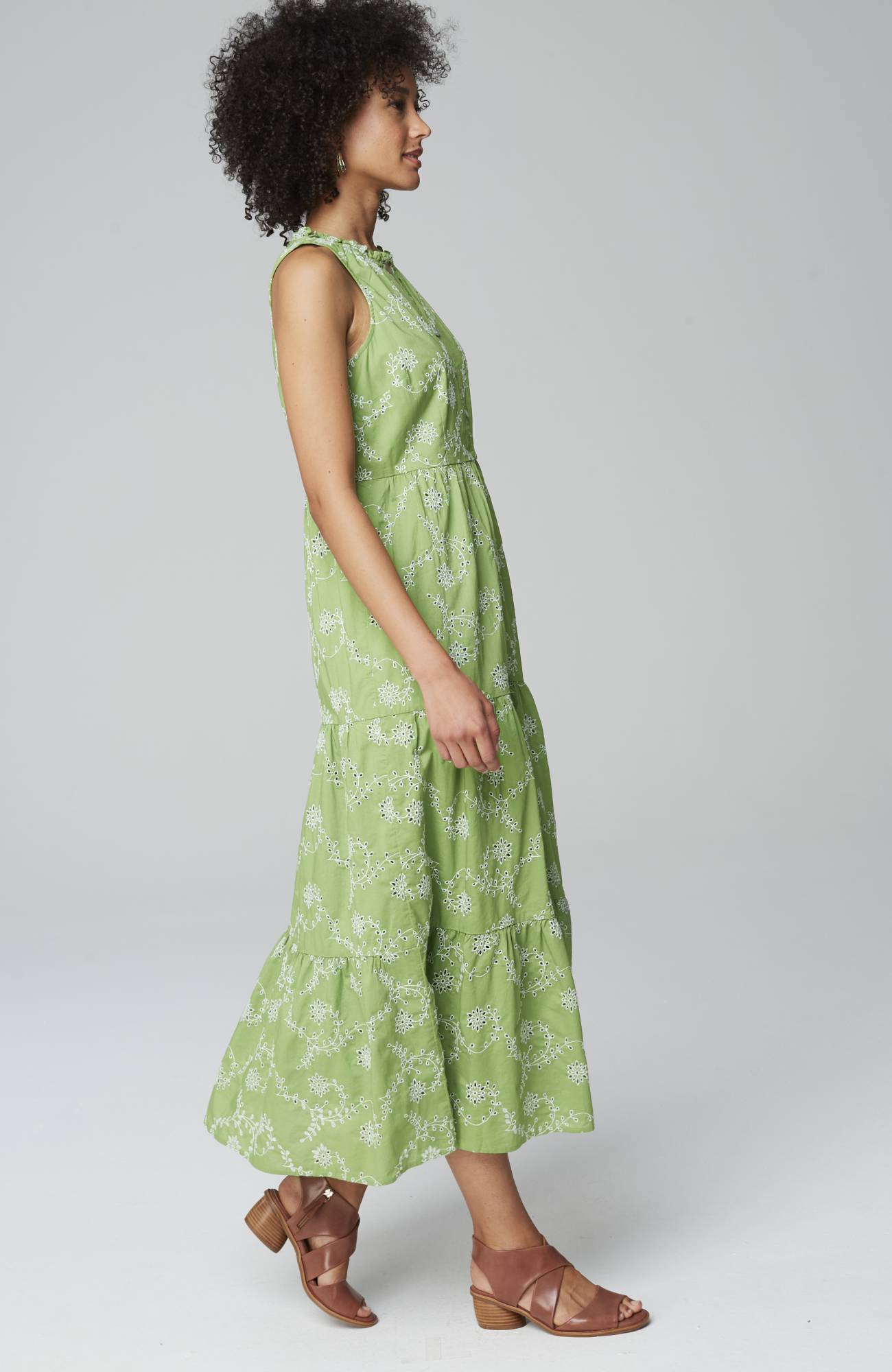 Sleeveless Tiered Maxi Dress