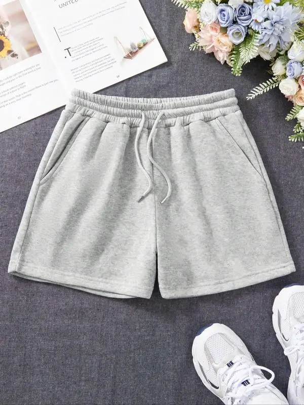 Women's Plain & Camo Print Casual Summer Shorts with Pockets