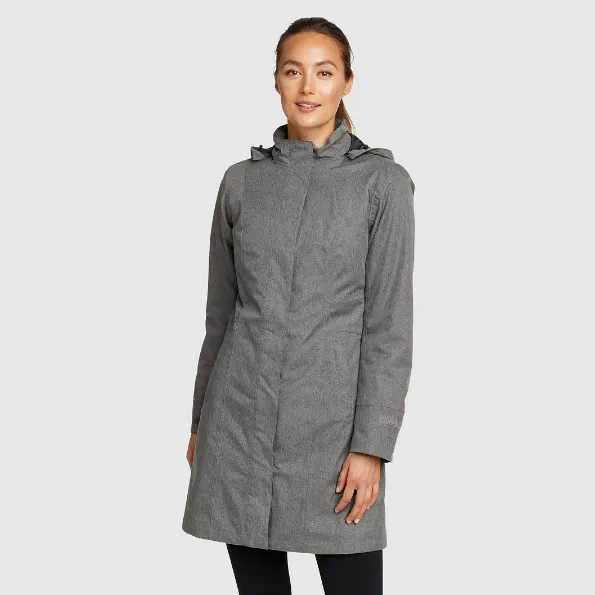 Women's Insulated Waterproof Trench Coat