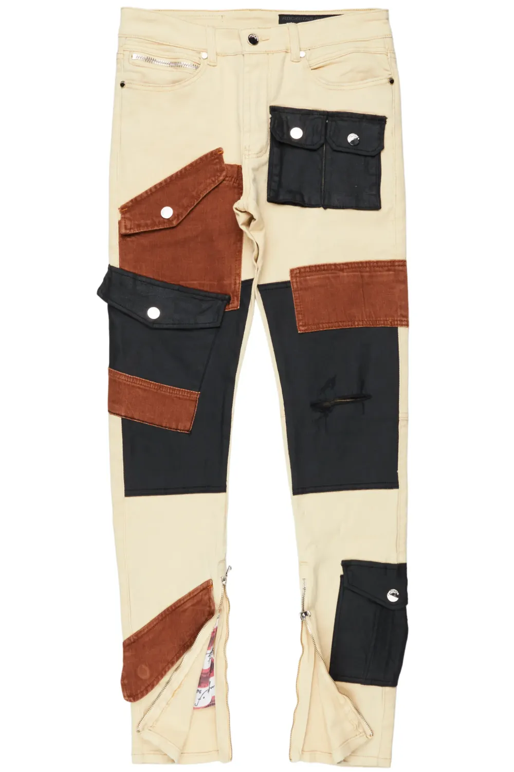 Demarcus Beige Patch Jean