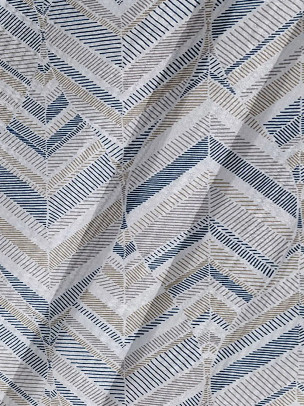 Men's Corduroy Geometric Retro Print Shirt Jacket