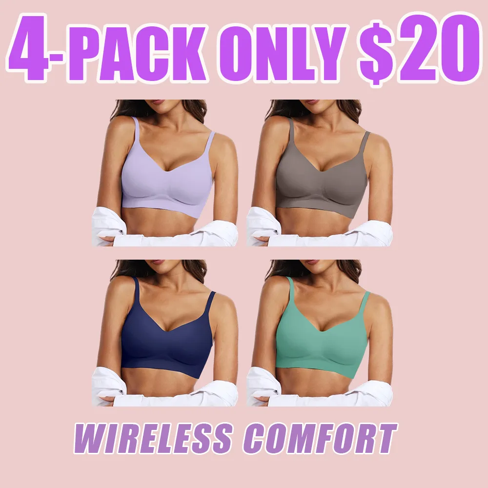 Women's Seamless Wireless Push Up Bra – Comfort & Full Coverage