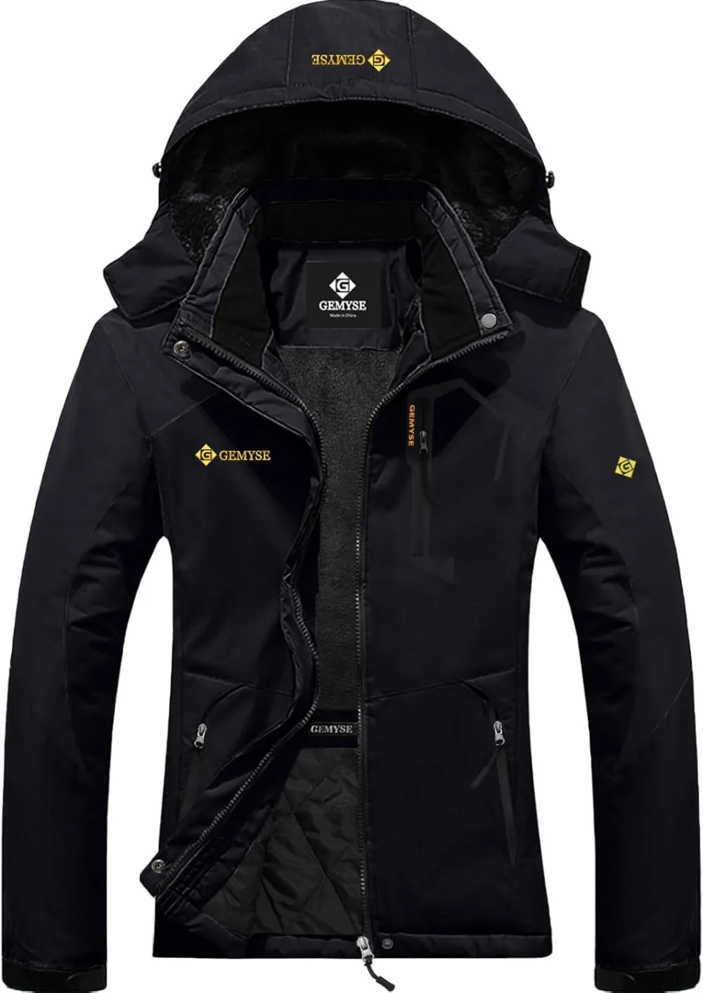 Women's Ski Snow Jacket Warm Winter Waterproof Coat Snowboard Rain Jacket Hooded Windproof Windbreaker