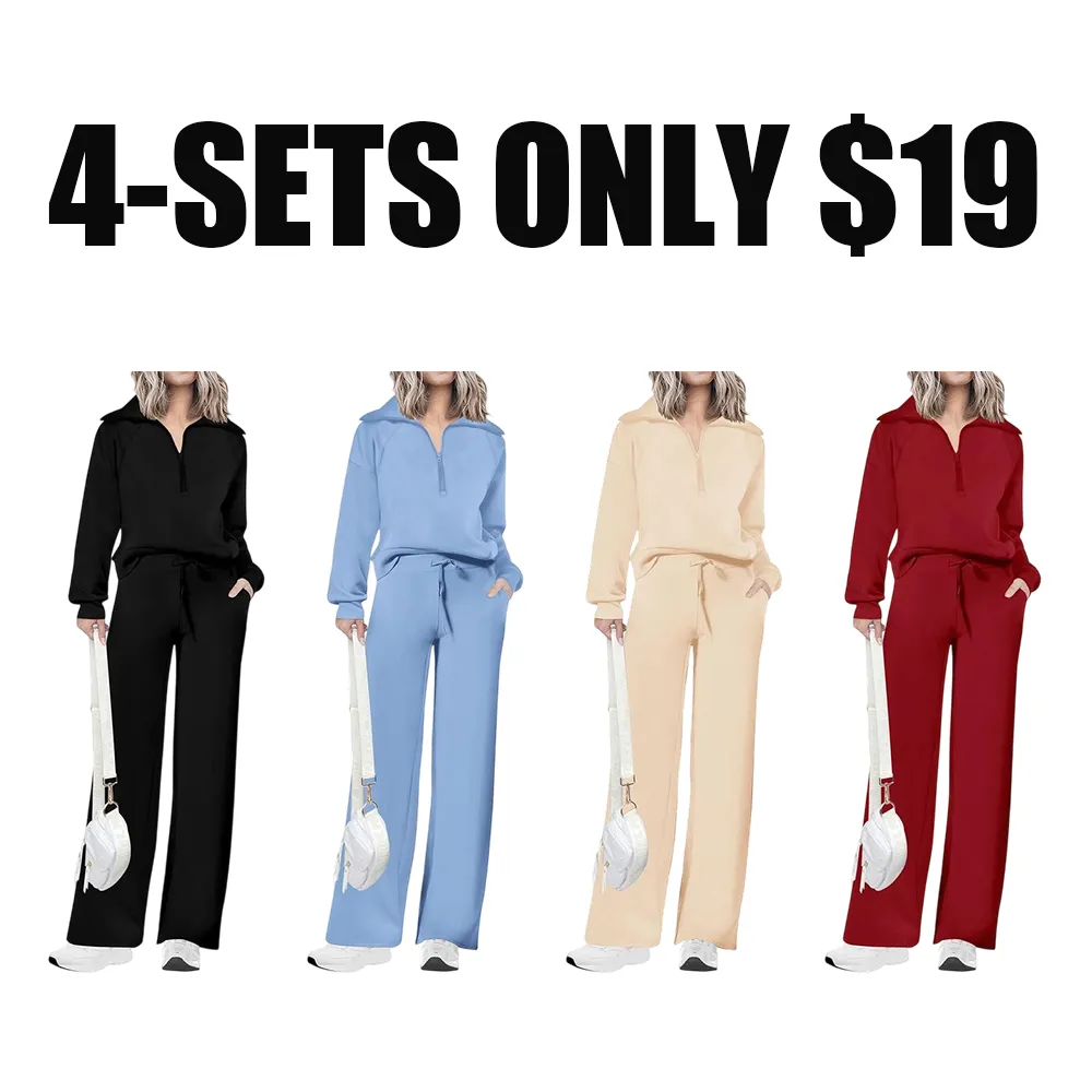Women's Casual 2 Piece Pullover Set