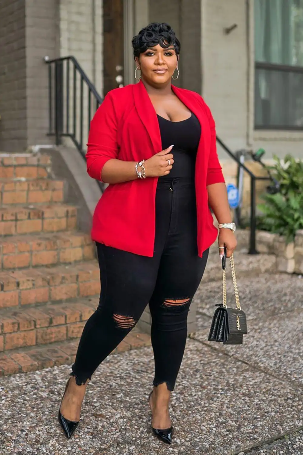 The Celine Blazer - Red