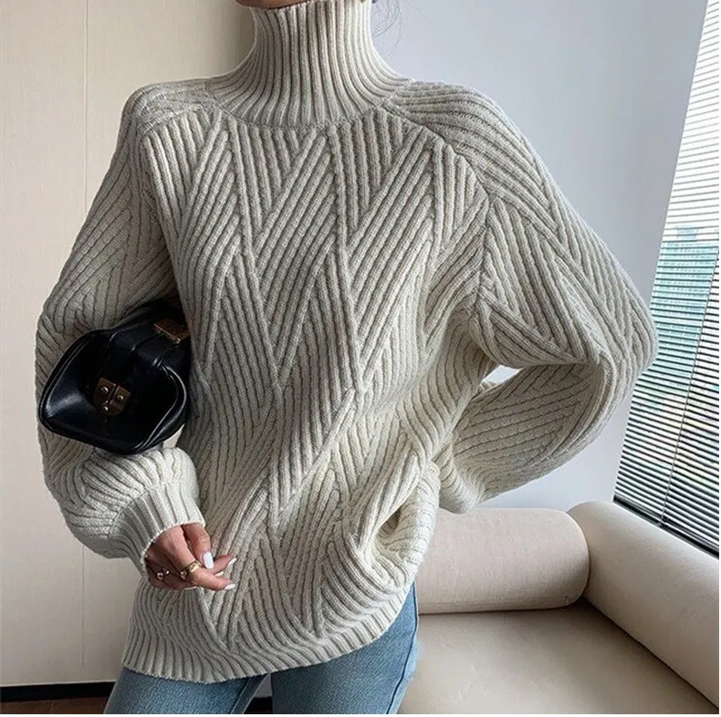 Lazy Style Turtleneck Sweater