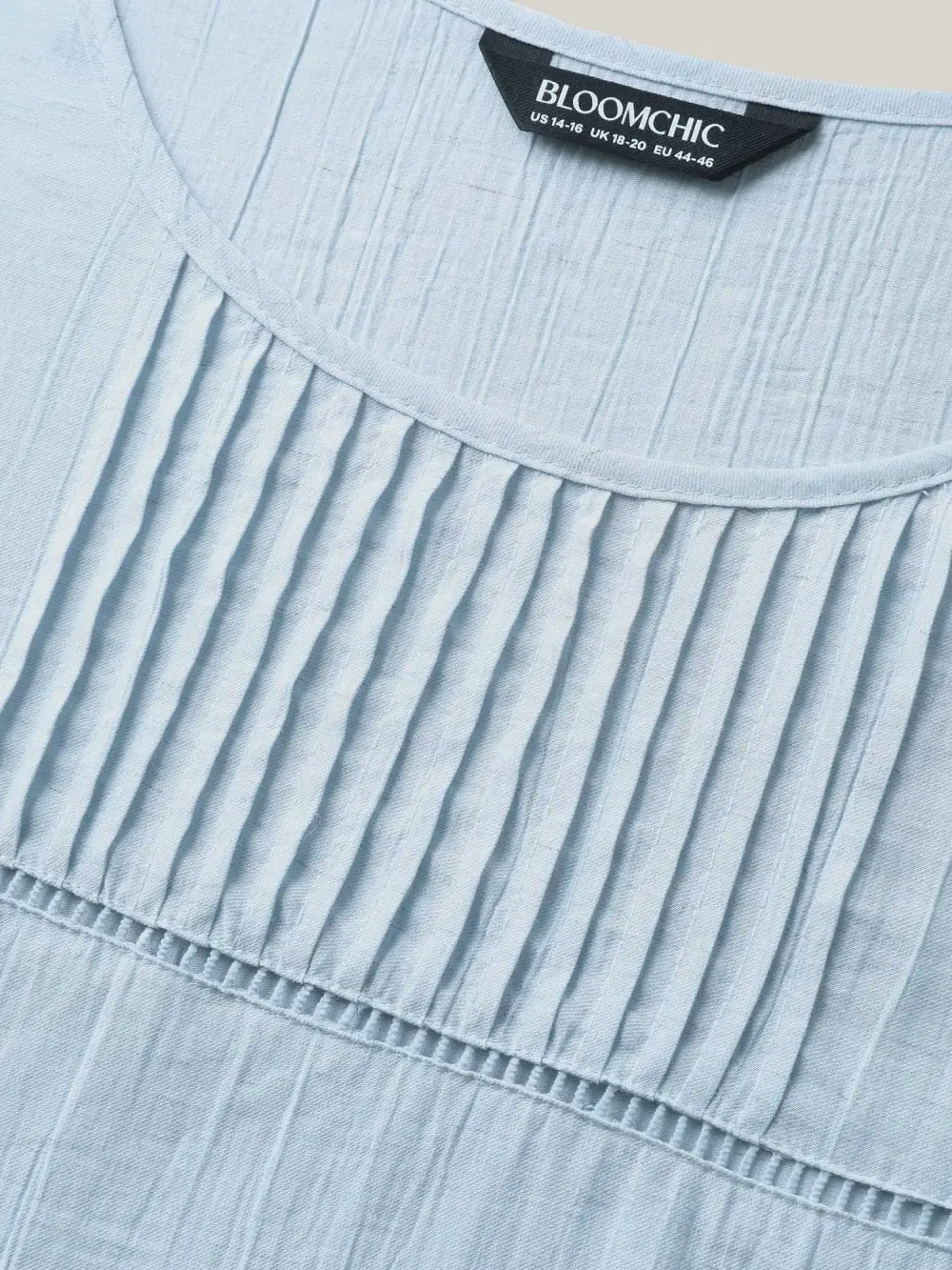 Supersoft Cotton Linen Blend Ruffled Blouse