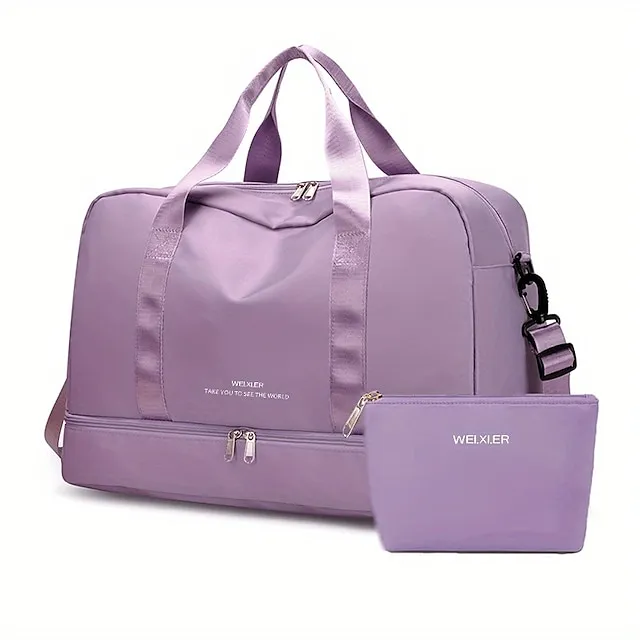 Women's Handbag Tote Gym Bag Fluffy Bag Oxford Cloth Outdoor Daily Zipper Large Capacity Solid Color Black Pink Dark Pink