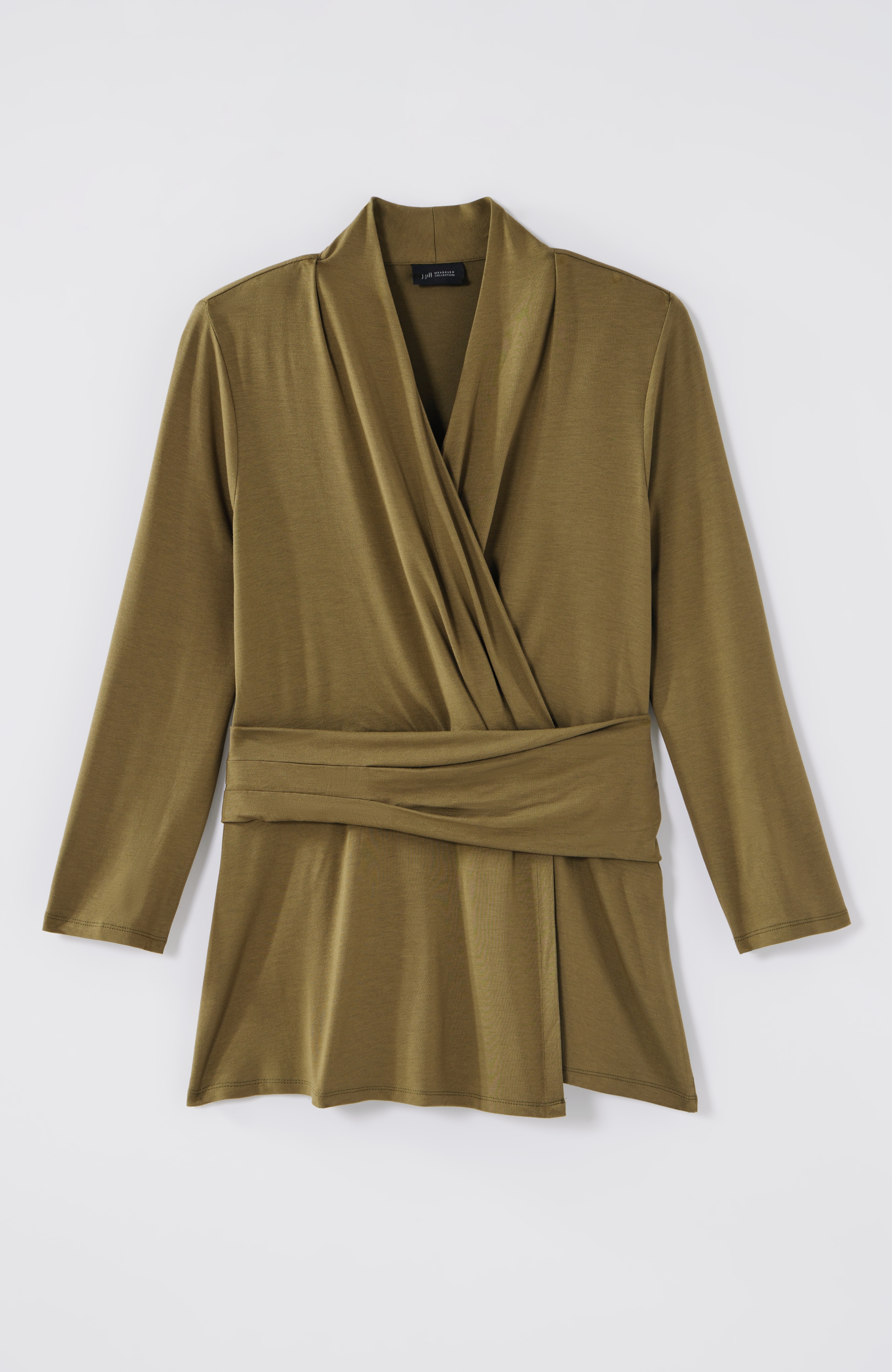 Wearever V-Neck Draped-Waist Top