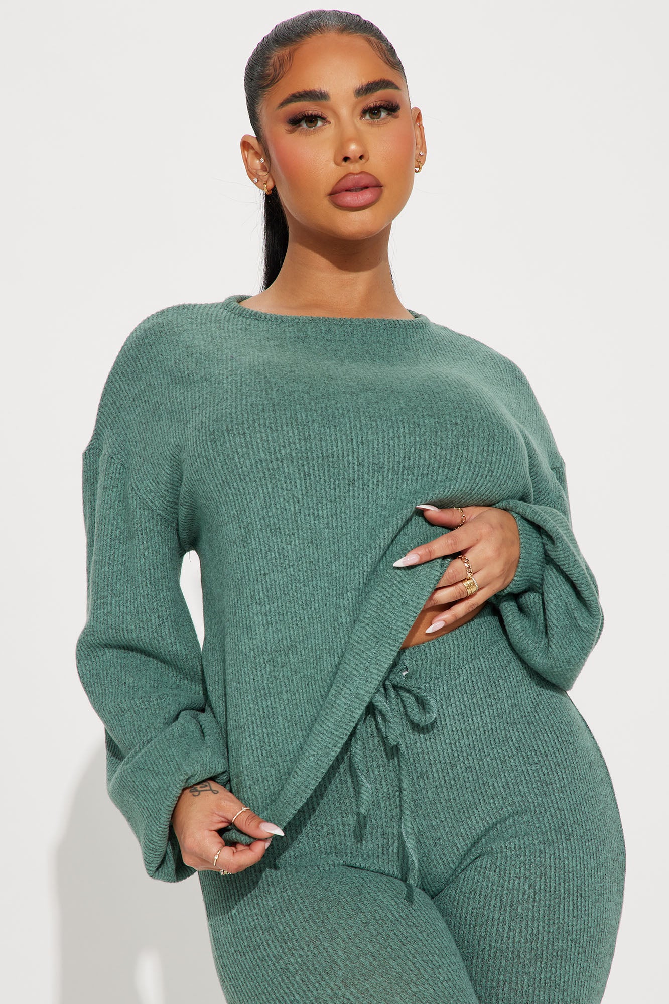 Comfy N Cozy Legging Set - Sage