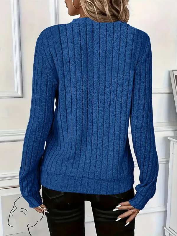 Women's Pullover Sweatshirt Plain Casual Long Sleeve V Neck Regular Tops Street Dailywear Zipper Black White Red Blue Green Fall Winter