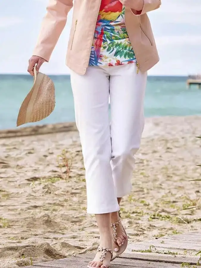 Women's Casual Beach Cropped Pants