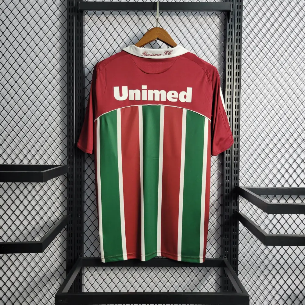 Camisa Fluminense Home 08/09 Retrô - Vinho e Verde