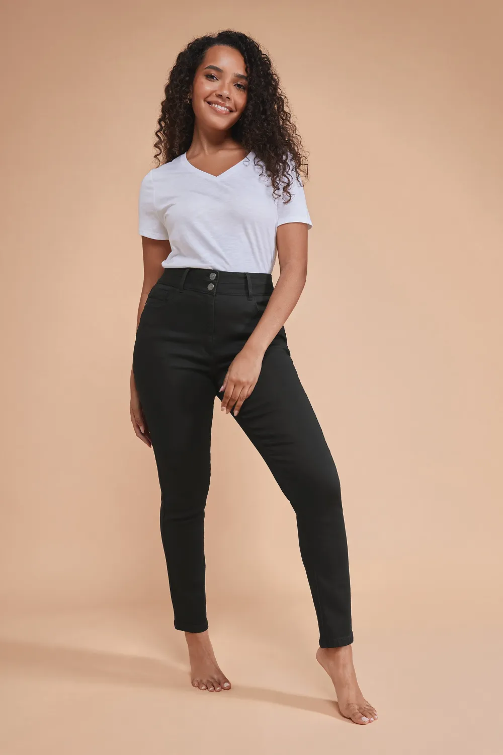 M&Co Black Lift & Shape Slim Leg Jeans