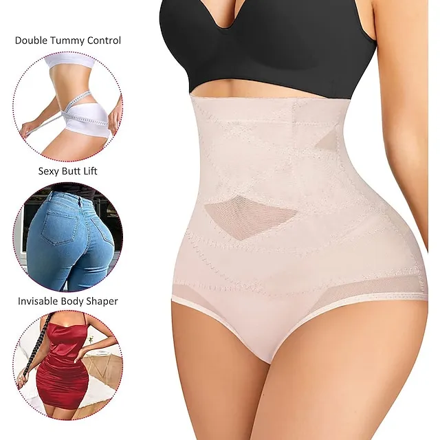 Women's Tights Shorts High Waisted Hip Lift Up Mesh Classic Regular Spring, Fall, Winter, Summer Black color