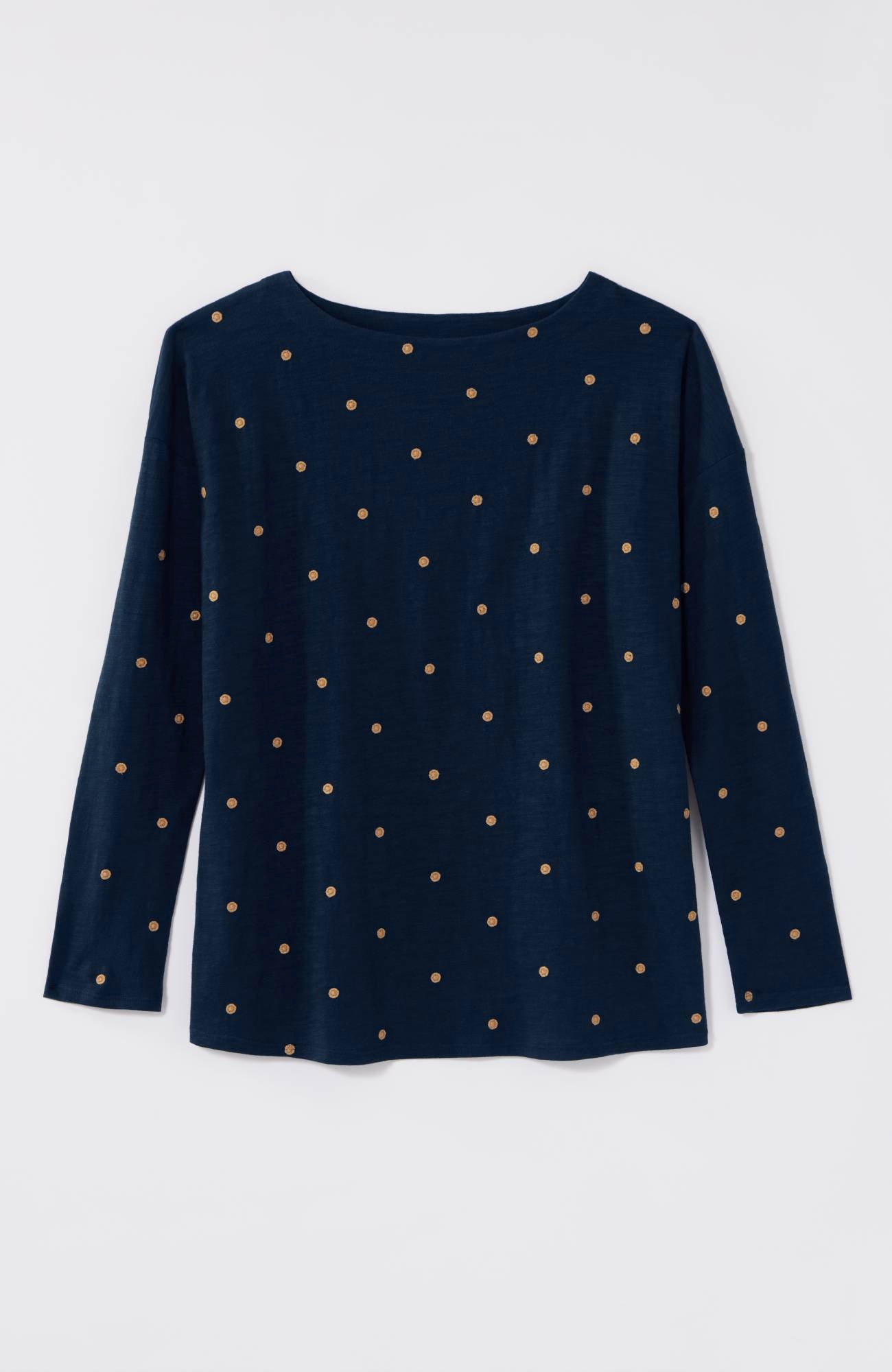 relaxed boat-neck tee