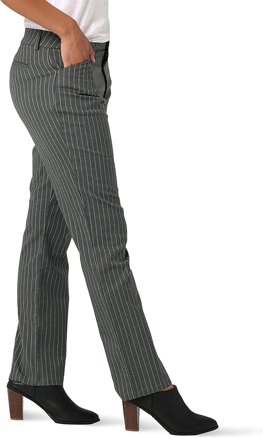 Women's Wrinkle Free Relaxed Fit Straight Leg Pant
