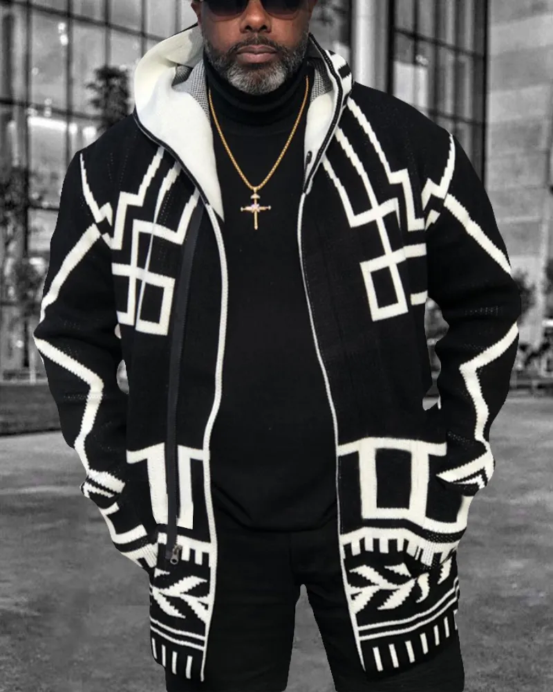 Men's Casual Fashion Knit Cardigan Jacket