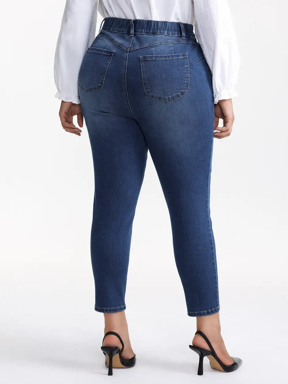 Supersoft Stretchy Waist Skinny-Fit Jeans