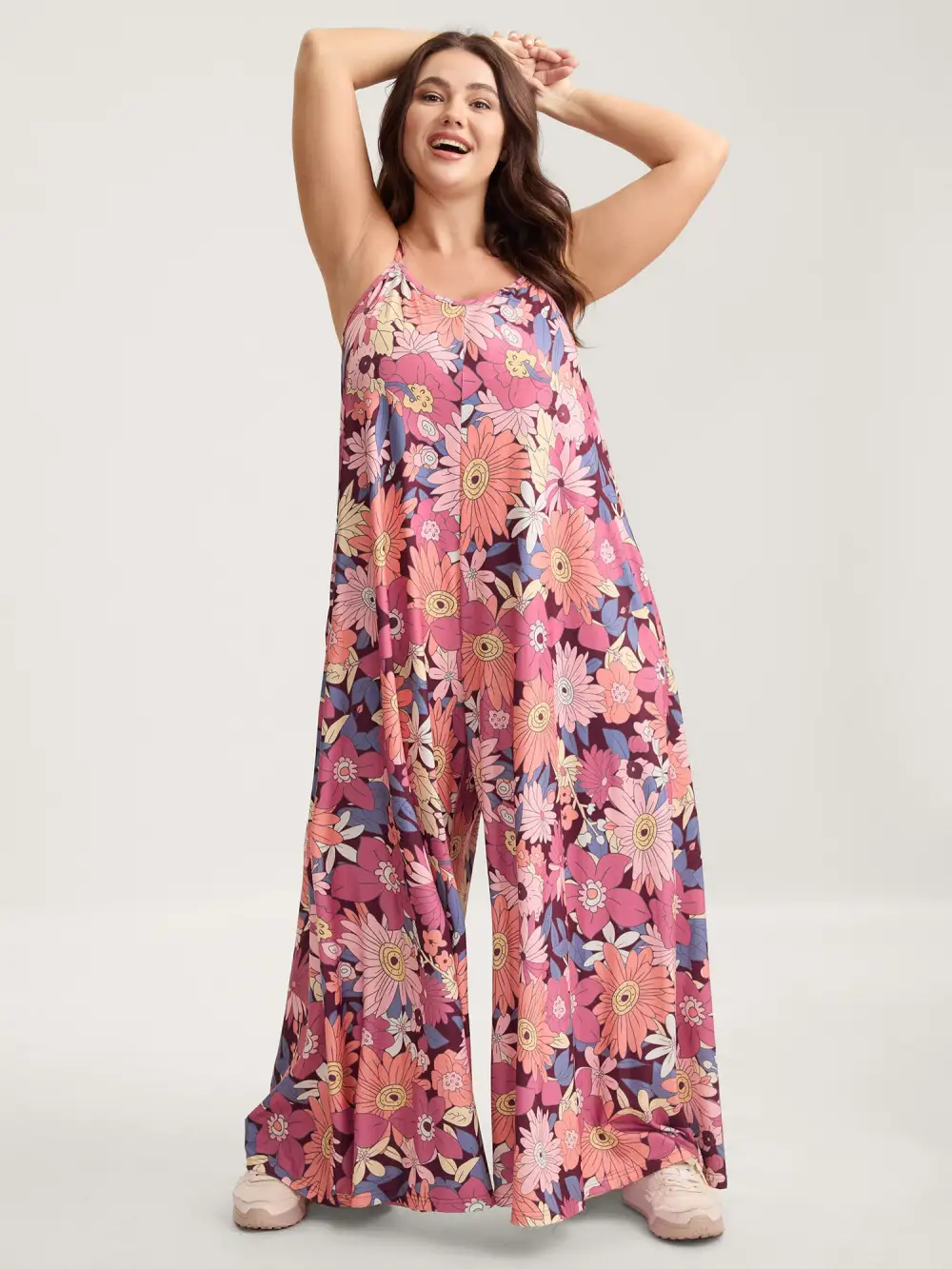 Vivid Groove Stretchy Adjustable Jumpsuit