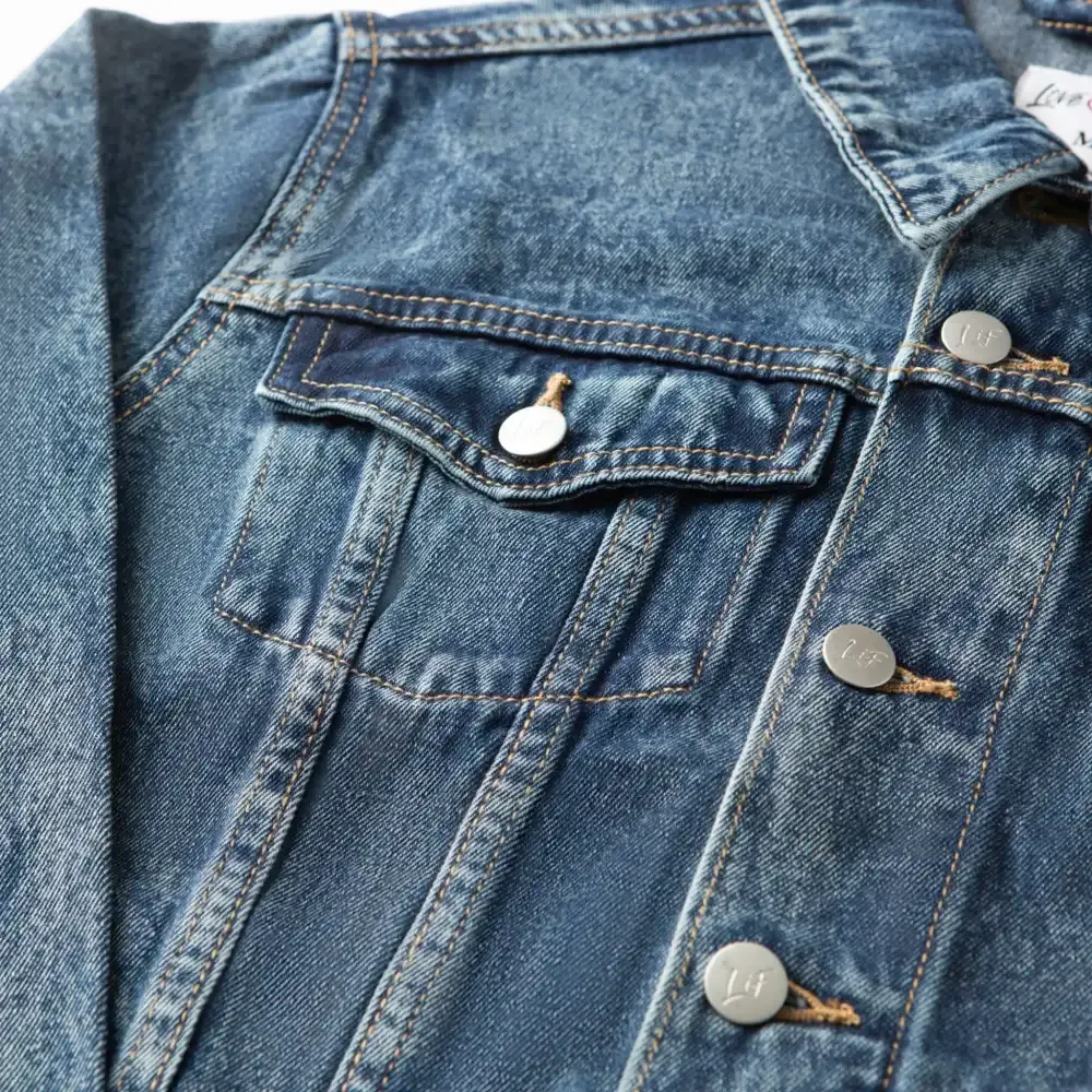 Vintage Washed Love Like Jesus Denim Jacket